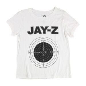 Reasonable Doubt Womens Jay-Z Graphic T-Shirt, White, NWT